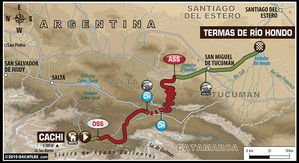 Stage 10 Dakar Rally Map